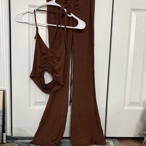 SHEIN Chocolate Brown Set